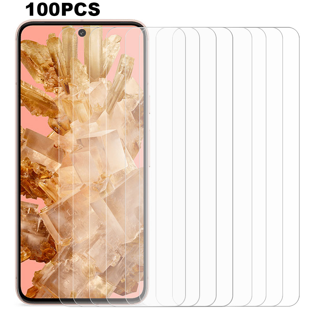 100PCS For Google Pixel 8 Screen Protector Ultra-Clear Phone Tempered Glass Film 100PCS For Google Pixel 8 Screen Protector Ultra-Clear Phone Tempered Glass Film